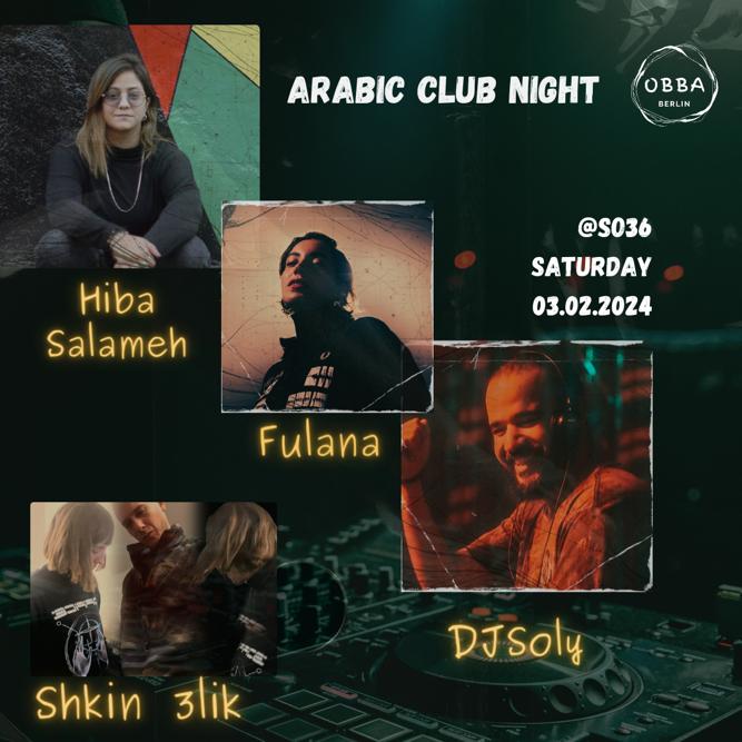 Arabic Club Night in Berlin - Obba Feb 2024 